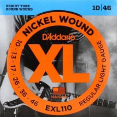D'Addario EXL110 Nickel Wound Regular Light Electric Strings (.010-.046)